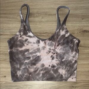 lululemon athletica Tie-Dye Sports Bra - Gray and Cream